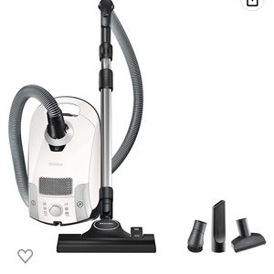 Miele Compact C1 Pure Suction Powerline Canister Vacuum, Lotus White